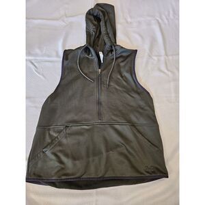 UNDER ARMOUR Storm Cold Gear Gree/Black Hoodie Vest - Women's Size XL **EUC**